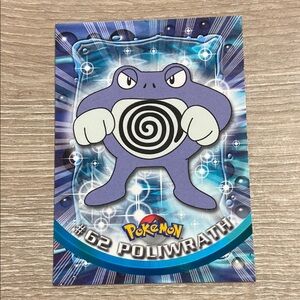 Poliwrath #62 Pokemon Topps TV Animation Series 1 Non-Holo 1st Print